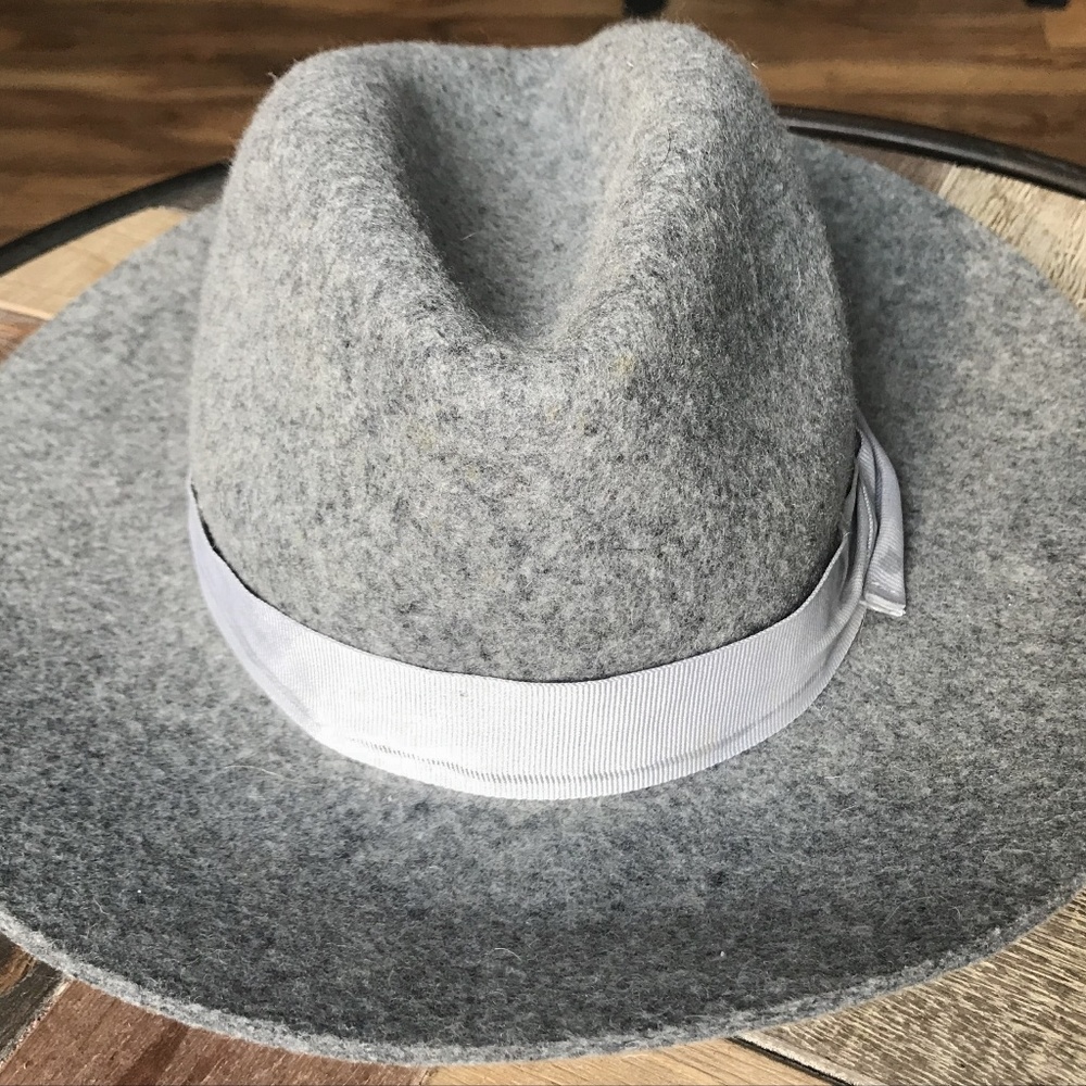 Gray boho sun hat